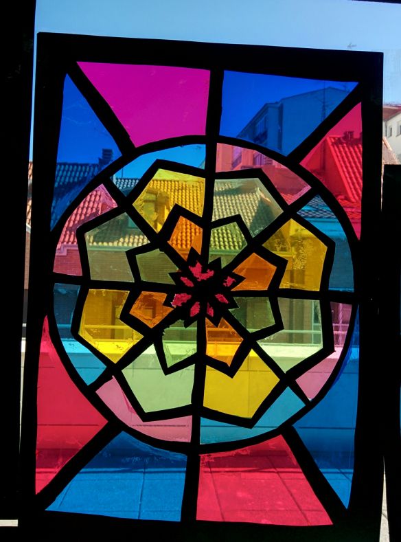 faux stained glass