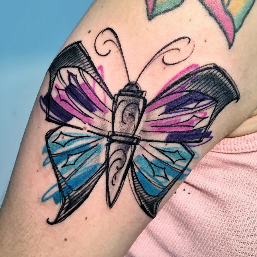 colorful-butterfly-tattoo-by-lucatestadiferro