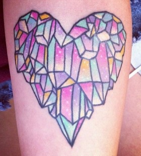 Colorful tattoo by lauren winzer