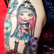 Coloured girl dolls tattoo