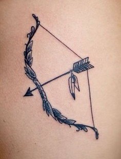 Cool bow and arrow tattoo