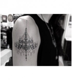 Cool chandelier arm tattoo