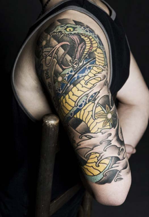 Cool cobra arm tattoo