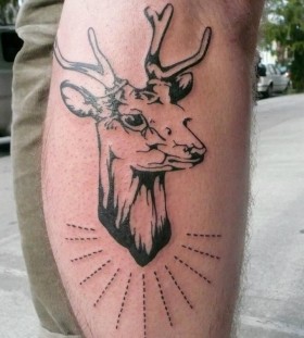 Cool deer tattoo