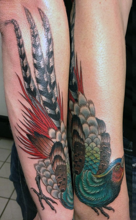 Cool pheasant tattoo
