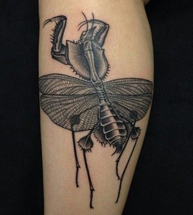 Creepy insect tattoo