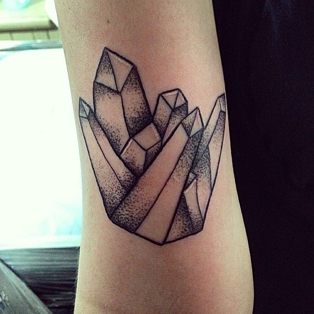 Crystals tattoo by Rebecca Vincent