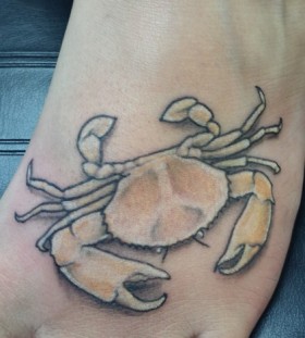 Cute crab foot tattoo