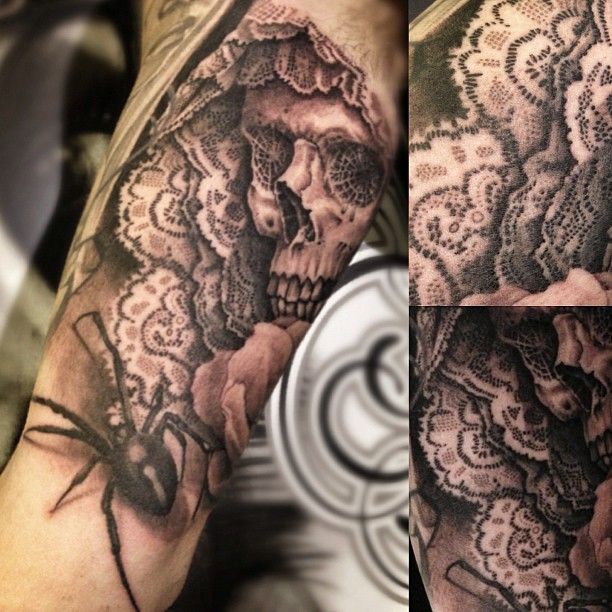 Detail santa muerte tattoo