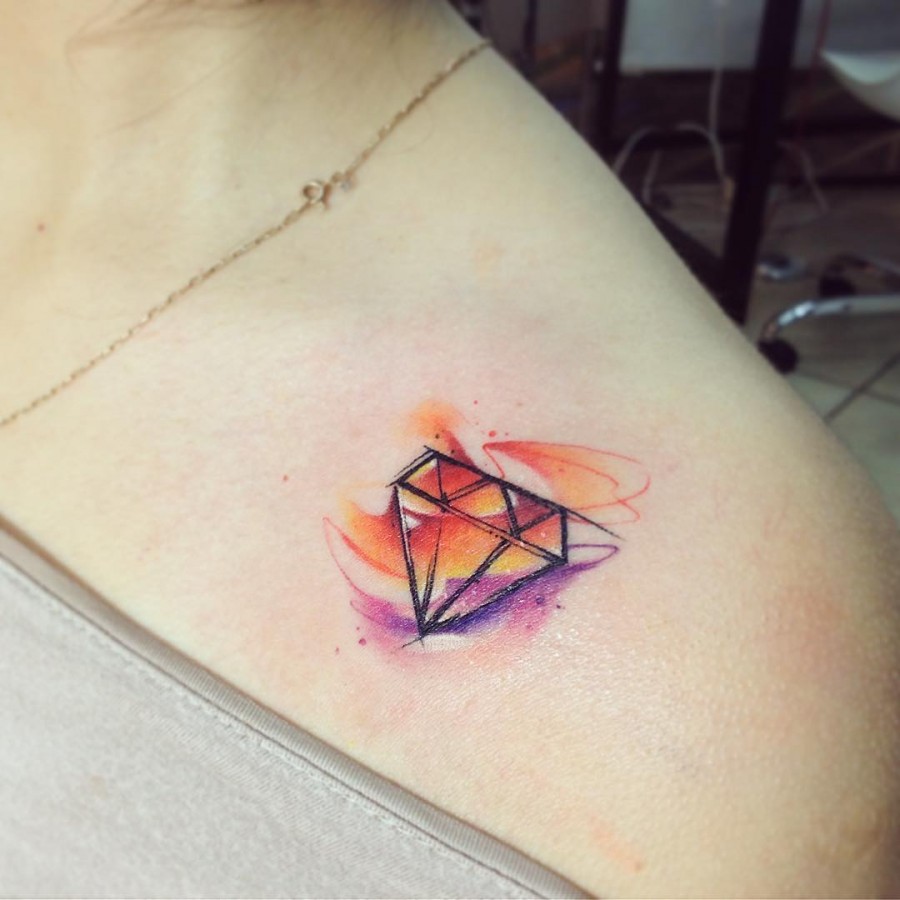 diamond-watercolor-tattoo