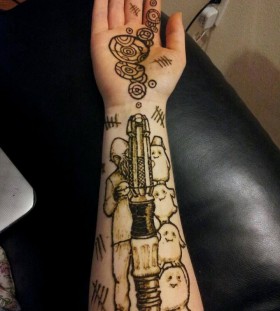 Doctor who henna scary tattoo
