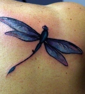 Dragonfly tattoo by Jessica Brennan