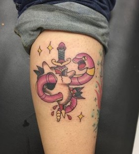 Ekans Pokemon tattoo
