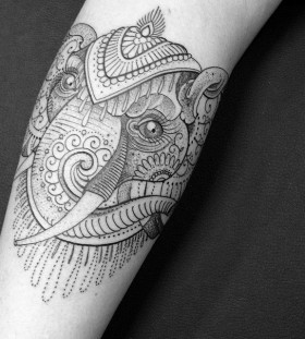 Elephant tattoo by Pepe Vicio