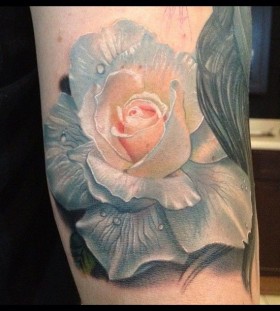 Flower tattoo by Phil Garcia