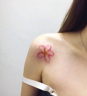 frangipani-shoulder-tattoo