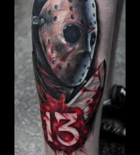 Friday the 13th tattoo by Benjamin Laukis