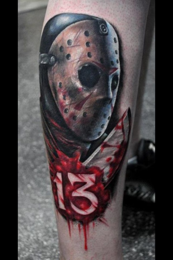 Friday the 13th tattoo by Benjamin Laukis