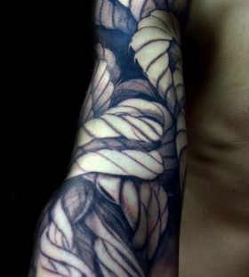 Full arm rope tattoo