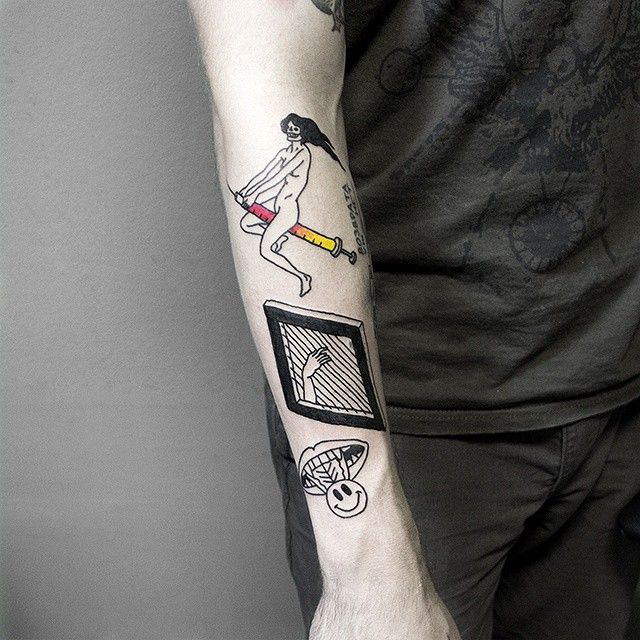 Funny tattoos by Dase Roman Sherbakov