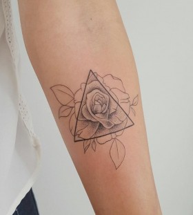 geometric-rose-tattoo-by-modificart_