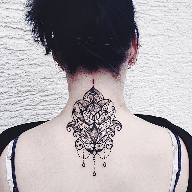 Gorgeous back tattoo by Jessica Svartvit