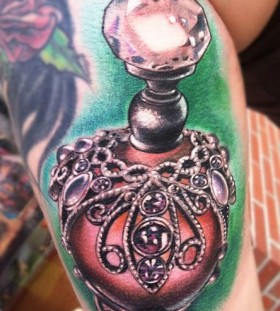Gorgeous looking bottle tattoo
