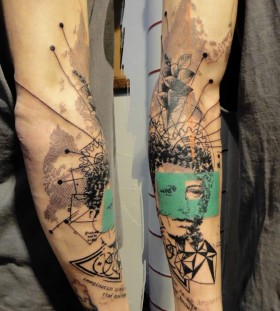 Great arm tattoo by xoil