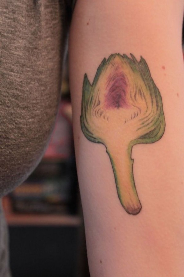 Great green food tattoo