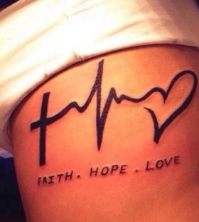 Great looking family love tattoo