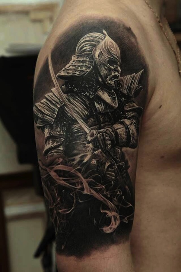 Great samurai arm tattoo