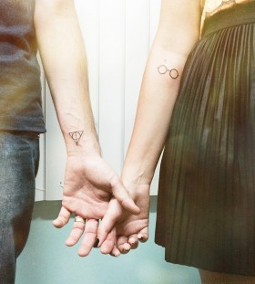 Harry Potter couple tattoo1
