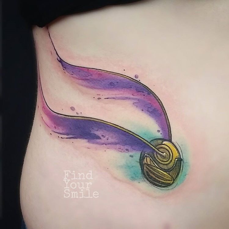 harry-potter-snitch-watercolor-tattoo