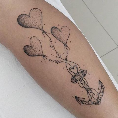 heart anchor tattoo by arodinho