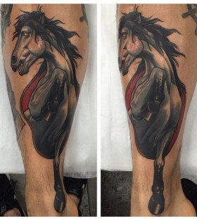 Horse tattoo by Dan Molloy