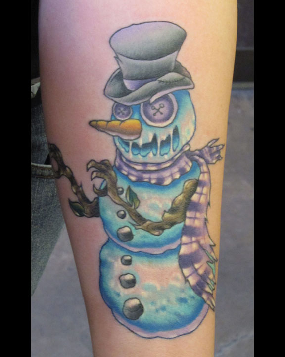 Insane snowman tattoo