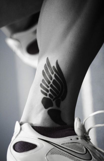 Inspirational wings sport tattoo
