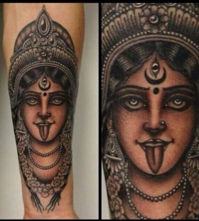 Javier Betancourt tattoo of a woman