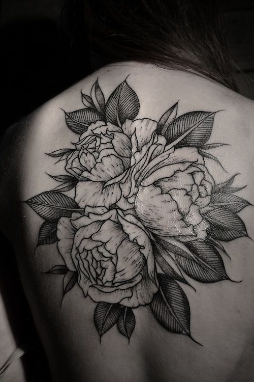 Large roses back tattoo by Thomas Cardiff - | TattooMagz › Tattoo ...