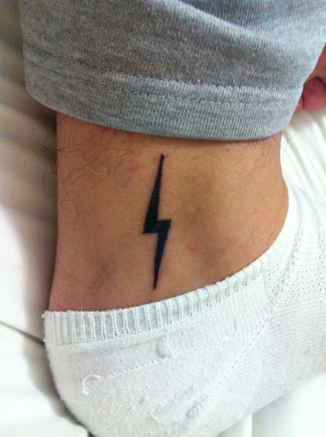 Lightning bolt ankle tattoo - | TattooMagz › Tattoo Designs / Ink Works