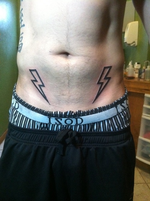 lightning bolt tattoo