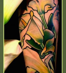 Lily tattoo by Lars Uwe Jensen