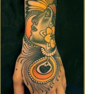 Lovely arm tattoo by Lars Uwe Jensen