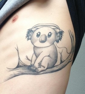 Lovely koala bear tattoo