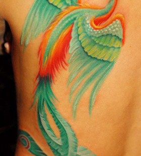 Lovely peacock tattoo by James Tattooart