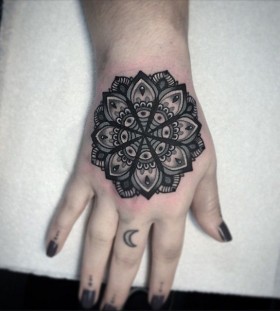 Mandala hand tattoo by Flo Nuttall