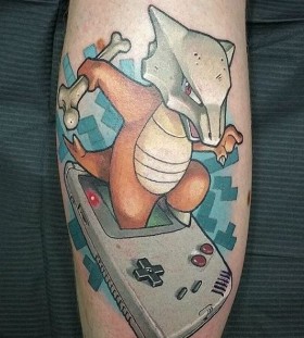 Marowak Pokemon tattoo