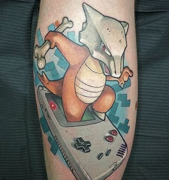 Marowak Pokemon tattoo