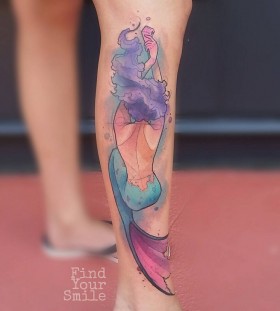 mermaid-watercolor-tattoo