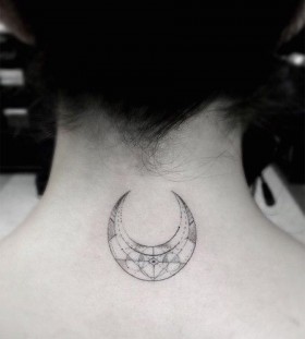 Moon tattoo by Dr Woo